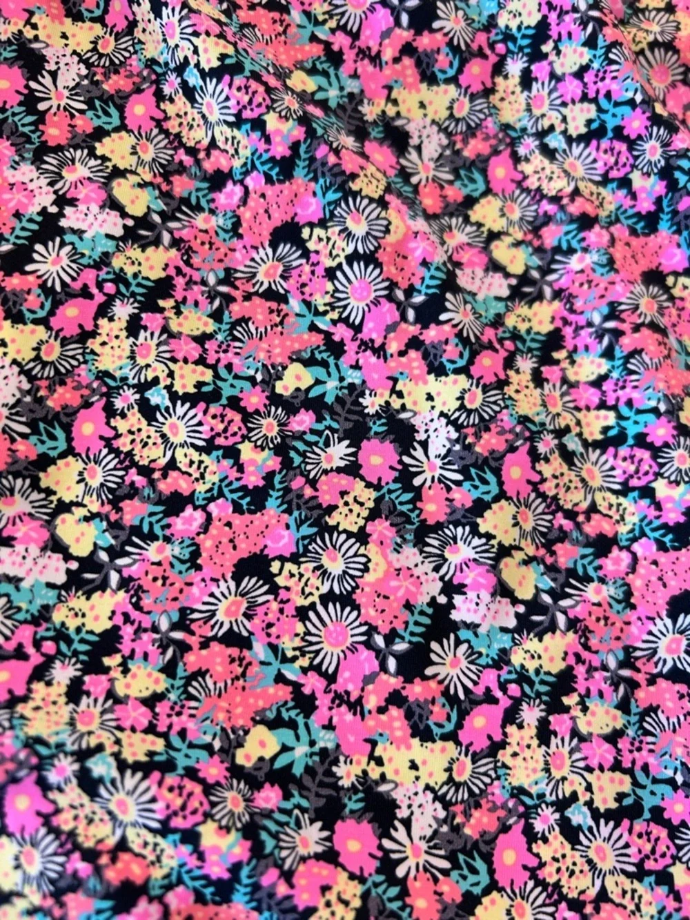 BalticBorn Nikki Smocked One Piece Swimsuit‎ in Neon Floral Beach Size Small